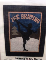14 FOLK ART SKATING IS MY GAME ICE SKATING EASY QUILT PATTERN